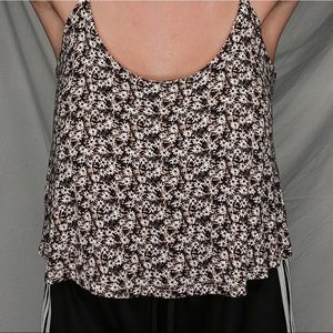 Floral crop tang top